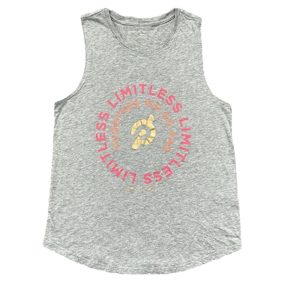 Peloton x Spiritual Gangster Grey Women’s S Together We Go Far Limitless Tank